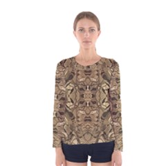 Abstract #8   Ii   Antiqued 6000 Women s Long Sleeve Tee