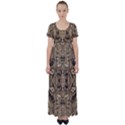 Abstract #8   Ii   Antiqued 6000 High Waist Short Sleeve Maxi Dress View1