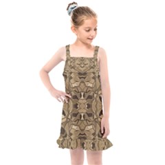 Abstract #8   Ii   Antiqued 6000 Kids  Overall Dress by KesaliSkyeArt