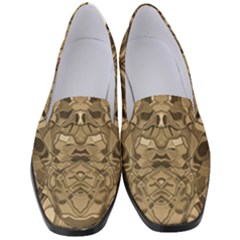 Abstract #8   Ii   Antiqued 6000 Women s Classic Loafer Heels