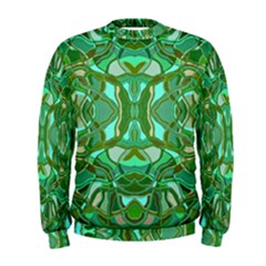 Abstract #8   Aqua Jungle 6000 Men s Sweatshirt by KesaliSkyeArt