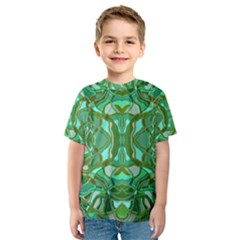 Abstract #8   Aqua Jungle 6000 Kids  Sport Mesh Tee