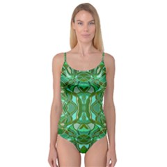 Abstract #8   Aqua Jungle 6000 Camisole Leotard  by KesaliSkyeArt