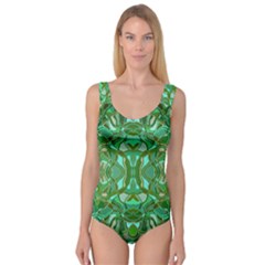 Abstract #8   Aqua Jungle 6000 Princess Tank Leotard  by KesaliSkyeArt