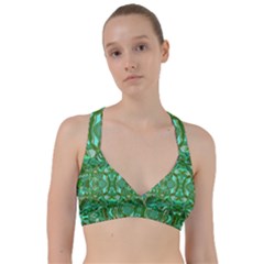 Abstract #8   Aqua Jungle 6000 Sweetheart Sports Bra by KesaliSkyeArt