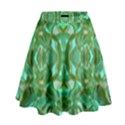 Abstract #8   Aqua Jungle 6000 High Waist Skirt View1