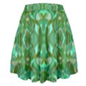 Abstract #8   Aqua Jungle 6000 High Waist Skirt View2