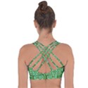 Abstract #8   Aqua Jungle 6000 Cross String Back Sports Bra View2