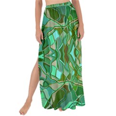 Abstract #8   Aqua Jungle 6000 Maxi Chiffon Tie-up Sarong by KesaliSkyeArt