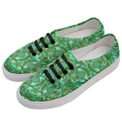 Abstract #8   Aqua Jungle 6000 Women s Classic Low Top Sneakers