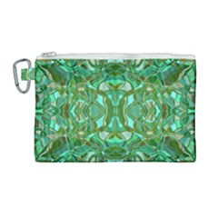 Abstract #8   Aqua Jungle 6000 Canvas Cosmetic Bag (large)