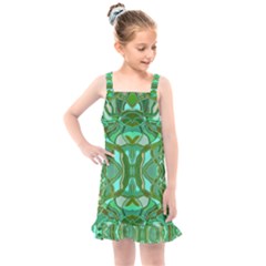 Abstract #8   Aqua Jungle 6000 Kids  Overall Dress