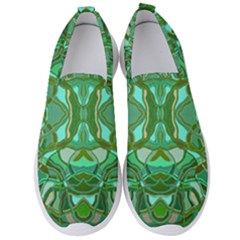 Abstract #8   Aqua Jungle 6000 Men s Slip On Sneakers by KesaliSkyeArt