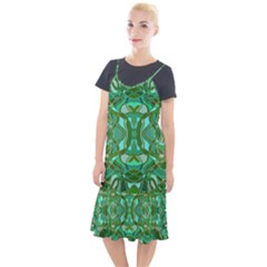 Abstract #8   Aqua Jungle 6000 Camis Fishtail Dress