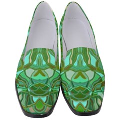 Abstract #8   Aqua Jungle 6000 Women s Classic Loafer Heels by KesaliSkyeArt