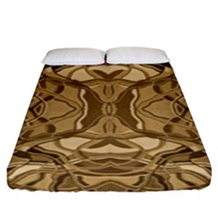 Abstract #8   Iii   Antique 6000 Fitted Sheet (king Size) by KesaliSkyeArt