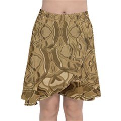 Abstract #8   Iii   Antique 6000 Chiffon Wrap Front Skirt by KesaliSkyeArt