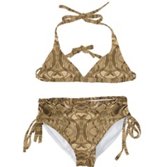 Abstract #8   Iii   Antique 6000 Kids  Classic Bikini Set