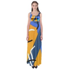 Kellytvgear Line Time Empire Waist Maxi Dress