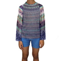 Purple Nordic Kids  Long Sleeve Swimwear by DeneWestUK