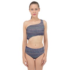 Purple Nordic Spliced Up Two Piece Swimsuit