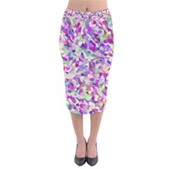 Verba Velvet Midi Pencil Skirt by artifiart