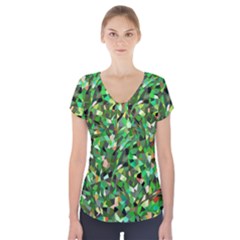 Sylvan Short Sleeve Front Detail Top by artifiart