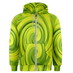 Groovy Abstract Green Liquid Art Swirl Painting Men s Zipper Hoodie