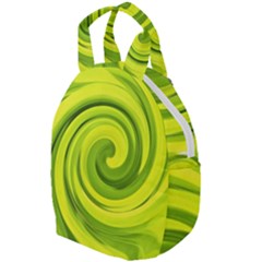 Groovy Abstract Green Liquid Art Swirl Painting Travel Backpacks by myrubiogarden