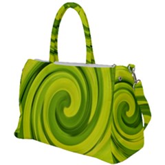 Groovy Abstract Green Liquid Art Swirl Painting Duffel Travel Bag