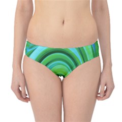 Groovy Abstract Turquoise Liquid Swirl Painting Hipster Bikini Bottoms by myrubiogarden