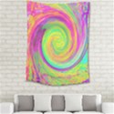 Groovy Abstract Purple And Yellow Liquid Swirl Medium Tapestry View2