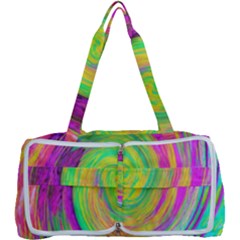 Groovy Abstract Purple And Yellow Liquid Swirl Multi Function Bag by myrubiogarden