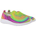 Groovy Abstract Purple And Yellow Liquid Swirl Men s Slip On Sneakers View3