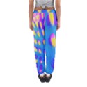 Pink, Blue And Yellow Abstract Coneflower Women s Jogger Sweatpants View2