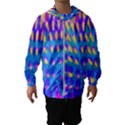 Pink, Blue And Yellow Abstract Coneflower Hooded Windbreaker (Kids) View1