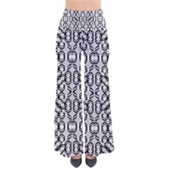 Black And White Intricate Modern Geometric Pattern So Vintage Palazzo Pants