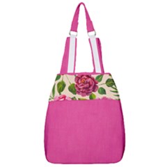 Kellytvgear Pink Flowercenter Zip Backpack