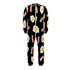 Bacon And Egg Pop Art Pattern Onepiece Jumpsuit (kids) by Valentinaart