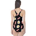 Bacon and Egg Pop Art Pattern One Piece Swimsuit View2