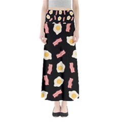 Bacon And Egg Pop Art Pattern Full Length Maxi Skirt by Valentinaart