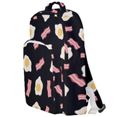 Bacon And Egg Pop Art Pattern Double Compartment Backpack