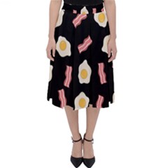 Bacon And Egg Pop Art Pattern Classic Midi Skirt