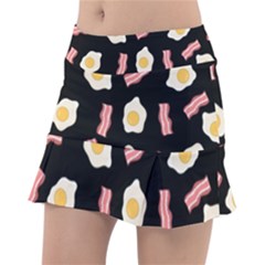 Bacon And Egg Pop Art Pattern Tennis Skirt