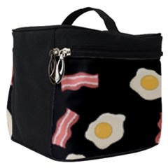 Bacon And Egg Pop Art Pattern Make Up Travel Bag (small)