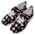 Bacon and Egg Pop Art Pattern Women s Velcro Strap Shoes View2