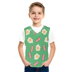 Bacon And Egg Pop Art Pattern Kids  Sportswear by Valentinaart