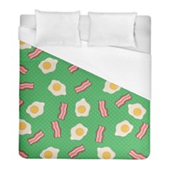 Bacon And Egg Pop Art Pattern Duvet Cover (full/ Double Size)