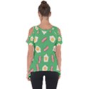 Bacon and Egg Pop Art Pattern Cut Out Side Drop Tee View2