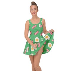 Bacon And Egg Pop Art Pattern Inside Out Casual Dress